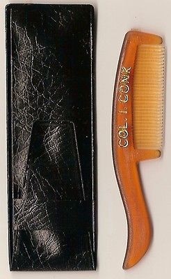 COLONEL ICHABOD CONK MUSTACHE/MOUSTACHE COMB WITH CASE NEW