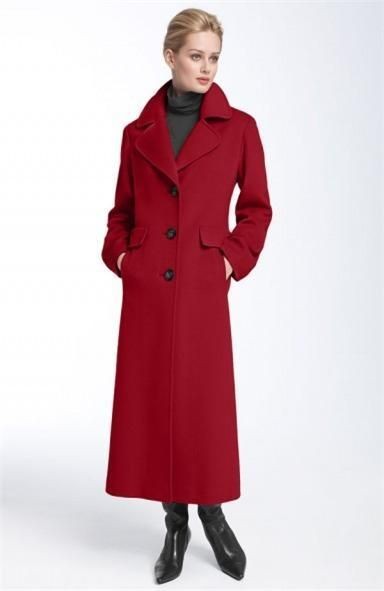 fleurette loro piana wool coat red 4