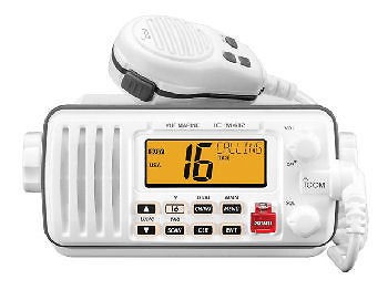 new icom m412 class d waterproof vhf radio marine time