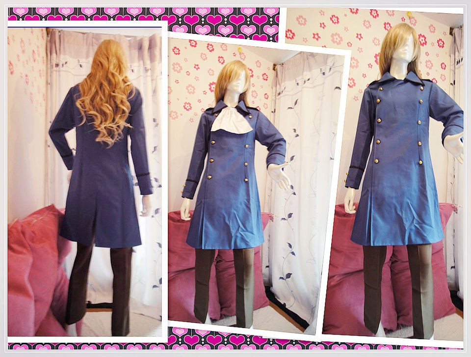 APH Axis Powers Hetalia Austria Cosplay Costume with wig EMS