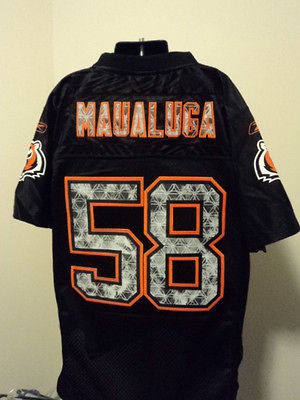   NFL Cincinnati Bengals Rey Maualuga Ltd.Ed. Sewn Youth Jersey NWT M