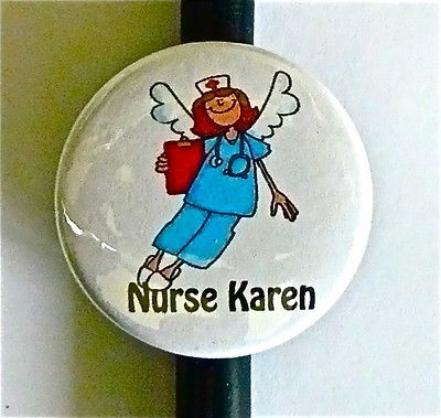 ID STETHOSCOPE NAME TAG NURSE ANGEL MEDICAL, DOCTOR, SURGEON,TECH 