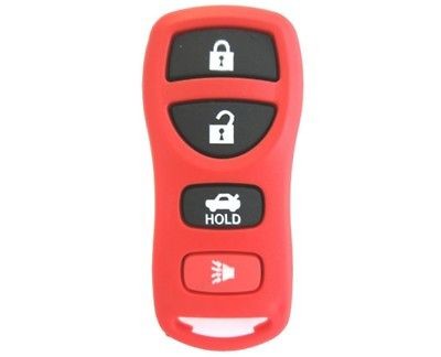 NEW RED NISSAN INFINITI 4 BUTTON KEYLESS ENTRY REMOTE KEY FOB CLICKER 