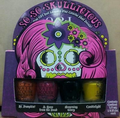 SO SO SKULLICIOUS  HALLOWEEN   Minis   OPI   4 Lacquers   1/8 oz BNIB