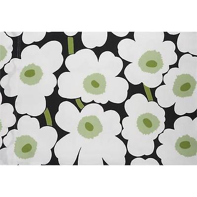 marimekko unikko pillow case sham black green 