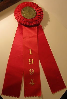   SHOW RED RIBBON & MEDAL 1994 MENLO CIRCUS CLUB ATHERTON CALIFORNIA