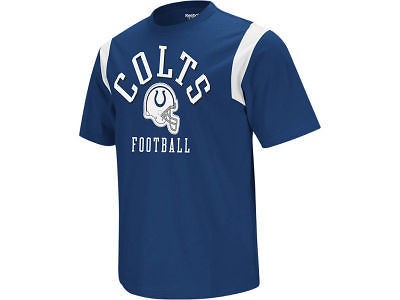 REEBOK NFL LOGO GRIDIRON FOOTBALL T  SHIRT   INDIANAPOLIS COLTS   MED 