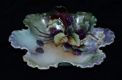 signed antique monbijou candy or nut dish 