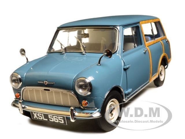 1960 MORRIS MINI TRAVELLER CLIPPER BLUE 1/12 DIECAST MODEL CAR BY 