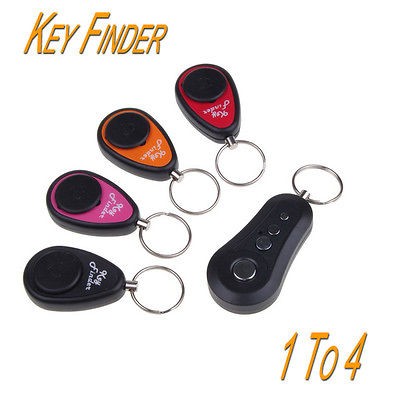 Anti Lost Wireless Remote Electronics 1 To 4 Key Finder Alarm Keychain