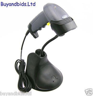 USB Automatic Laser Barcode Scanner Reader with Stand Handheld Bar 