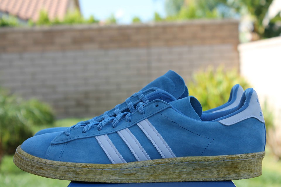 ADIDAS ORIGINALS X MITA CAMPUS 80s SZ 9.5 COOL COLUMBIA BLUE WHITE 