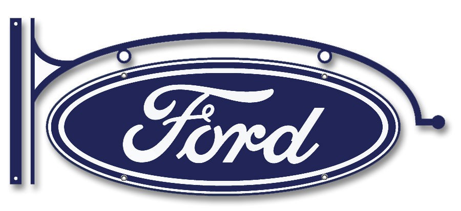   FORD LOGO TIN METAL SIGN HOT ROD RAT GARAGE OLD SCHOOL RETRO CUSTOM