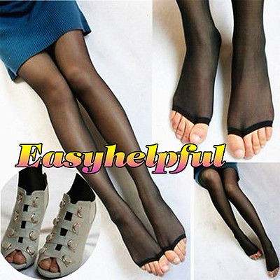 Seamless Top Quality PANTYHOSE Open No TOE Stocking Sheer Tights 