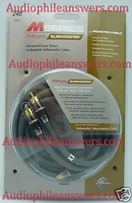 monster cable msb550sw 24 subwoofer interconnect  29