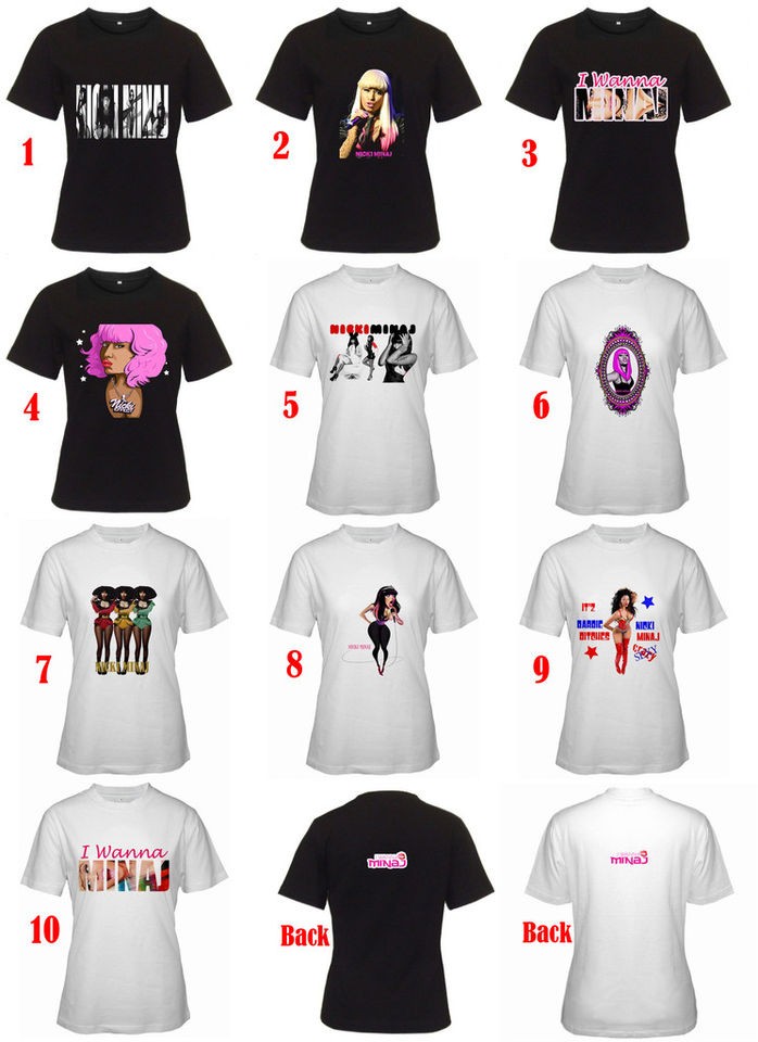 nicki minaj collection t shirt s 2xl assorted style