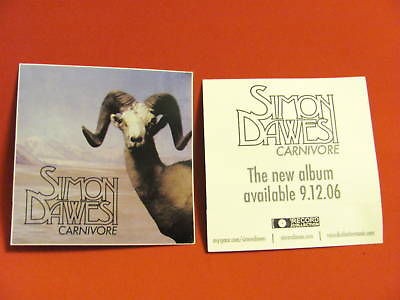 simon dawes carnivore amp guitr bike car board sticker time