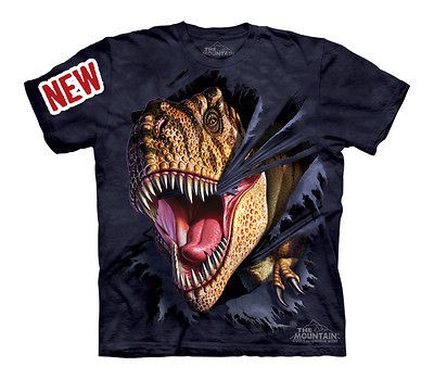 THE MOUNTAIN T REX TEARING DINOSAUR TYRANNOSAURUS ATTACK T SHIRT CHILD 