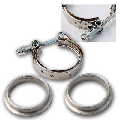 UNIVERSAL 3.0 STAINLESS STEEL V BAND CLAMP TURBO TUBINE HEADER 