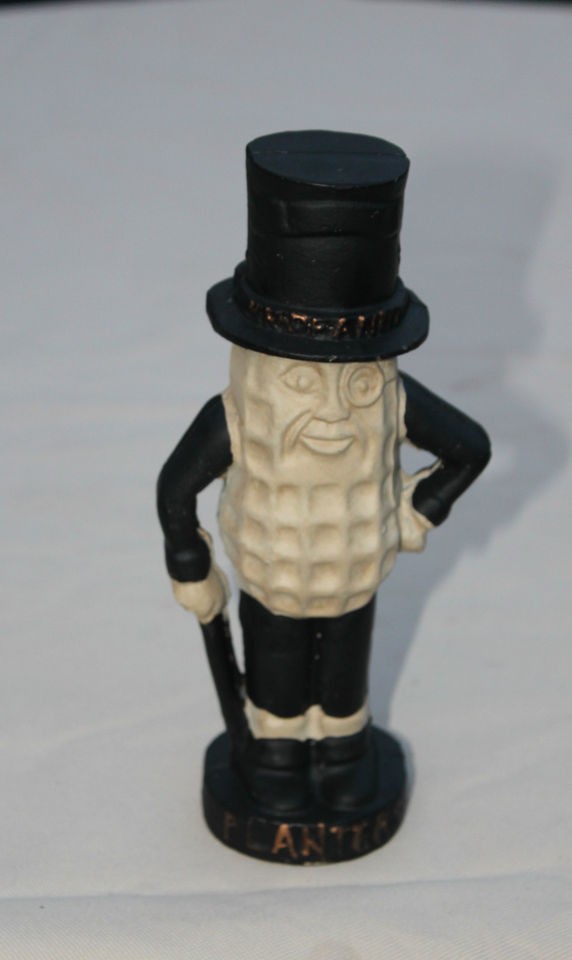 vintage planters mr peanut cast iron bank 