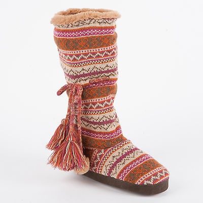 muk luks helga swiss fairisle slipper boot more options option