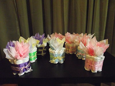 PICK A COLOR Mini Diaper Cake 1tier Baby Girl/Boy/Natural Shower Gift 