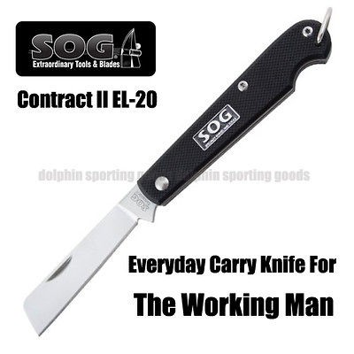 Newly listed New SOG Contractor II EL 20 Folding Knife Compact 