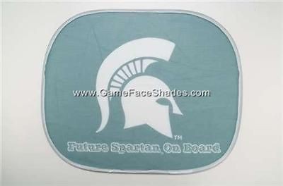 newly listed michigan state spartans baby on board car window