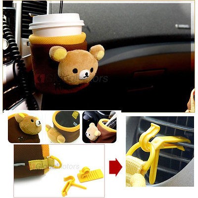 Car Accessories Rilakkuma various holder Cup Coffee Drink Bottle 