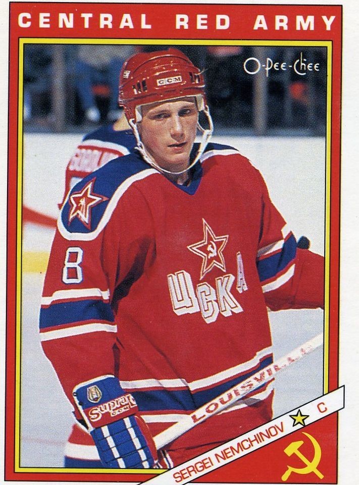 RARE 91/92 O PEE CHEE CENTRAL RED ARMY SERGEI NEMCHINOV MINT