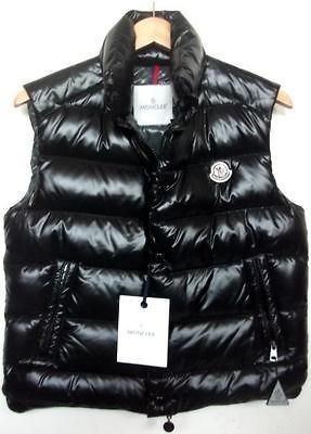 MONCLER TIB QUILTED DOWN VEST BLACK 999 AUTHENTIC CERTILOGO MENS SIZES 