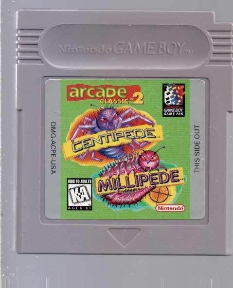   CENTIPEDE   MILLIPEDE NINTENDO GAME BOY, COLOR & SP   3 IN 1