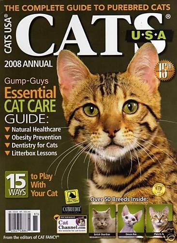   magazine oCat Fancy 15th Anniversary DEVON REX Pixie Bob HEALTH