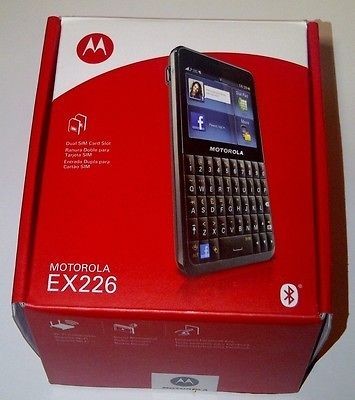 NEW ORIGINAL MOTOROLA EX226   BLACK   OEM ( UNLOCKED ) TOUCH SCREEN 