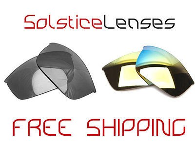 SL Replacement Lens for Oakley HALF JACKET Sunglasses BLACK MIRROR 