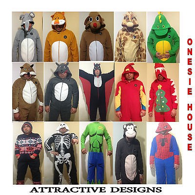 MENS PRIMARK ALL IN ONE ONESIE SIX ATTRACTIVE DESIGNS AND COLORS