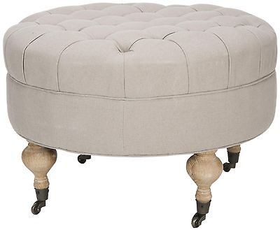 round ottoman in Ottomans, Footstools & Poufs