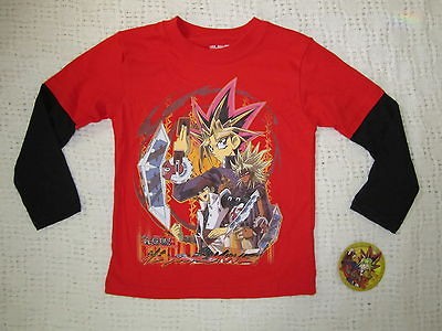 NWT Boys YU Gi OH Long Sleeve LS Shirt   size M ( 5   6 )