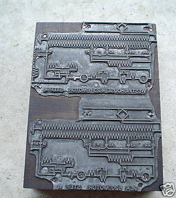 old engineering metal printer block westinghouse 4  