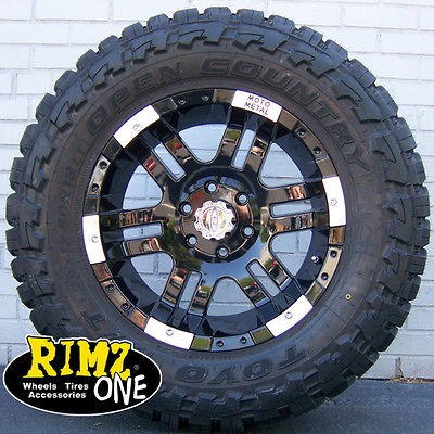 18 Moto Metal 951 Black 35x12.50R18 Toyo MT F150 1500 JK Titan 