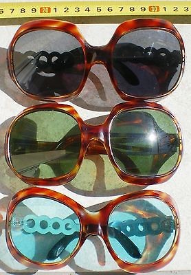 vintage italy italian sunglasses lot 12 big oversized huge tortoise