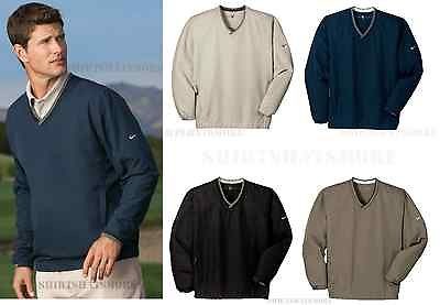 NIKE GOLF NEW Mens V Neck Wind Shirt Jacket WindBreaker Shirt Top 