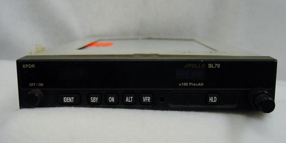 apollo sl70 mode c transponder p n 430 6090 100  1150 00 or 