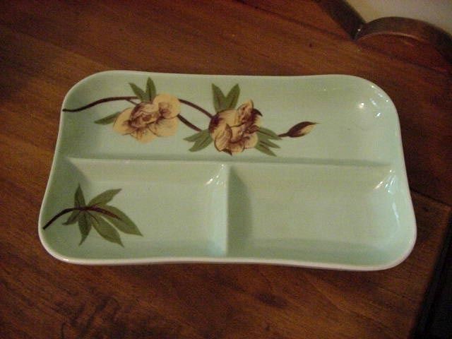 weil ware green blossom coralene relish  12