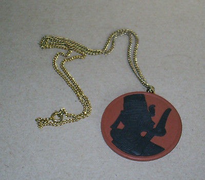 Wedgwood TERRACOTTA & BLACK Jasperware EGYPTIAN PHARAOH NECKLESS