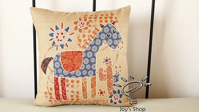   Little Donkey Pattern cushion cover home decorative pillowcase,17