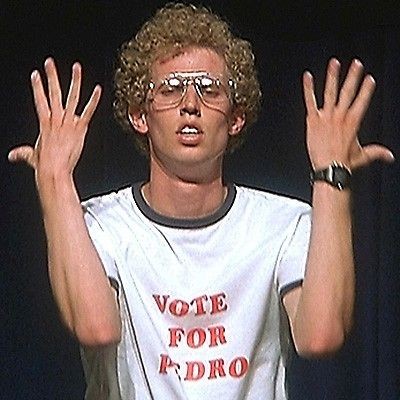 VOTE FOR PEDRO napoleon dynamite ringer T Shirt costume halloween MENS 