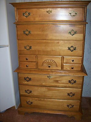 Kincaid 65 inch tall 40 wide 19 deep dresser Chest on Chest 7 seven 