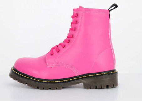 pink combat boots in Boots