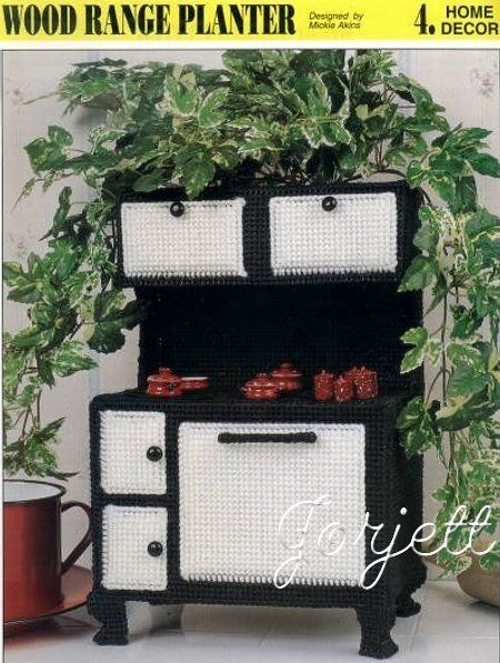 wood stove planter annie s plastic canvas pattern time left